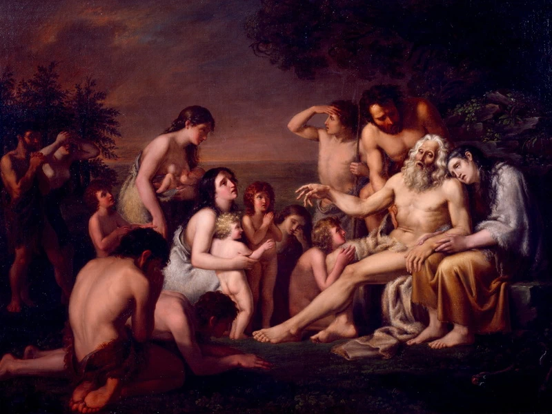 1787-Giovanni Tebaldi - Morte di Adamo - Galleria Nazionale di Parma